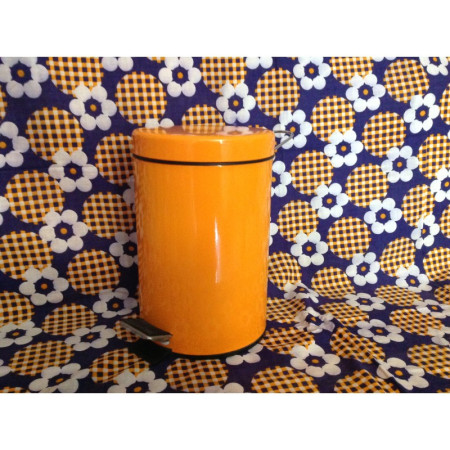 Poubelle salle de bain métal "Orange"