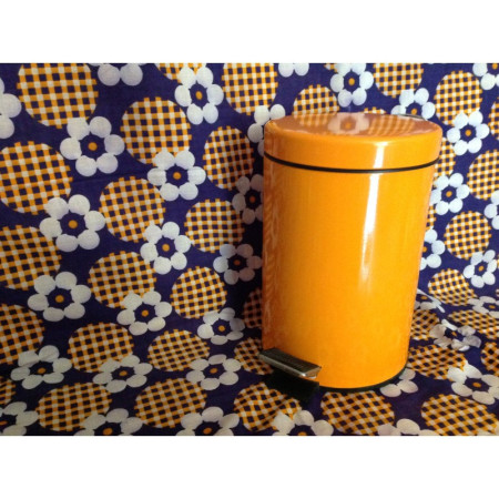 Poubelle salle de bain métal "Orange"
