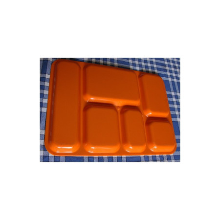 2 PLATEAUX TÉLÉ - PLASTIQUE MOULÉ - 1970