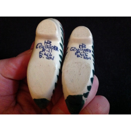 Paire de sabots miniature "Quimper"