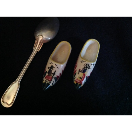Paire de sabots miniature "Quimper"
