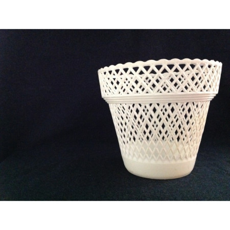 Cache pot "Syla" blanc