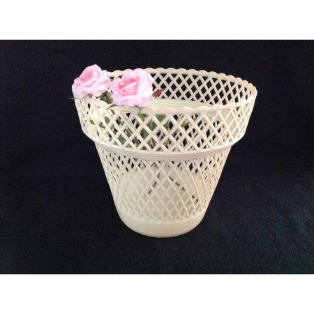 Cache pot "Syla" blanc