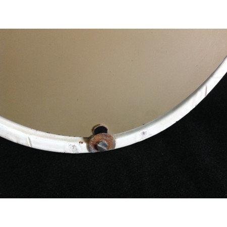 Miroir émaillé blanc - 1980