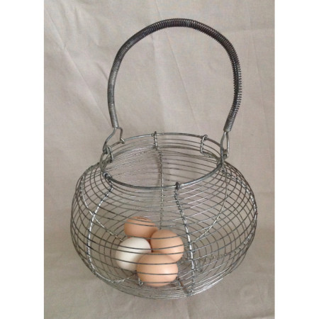 Vendu-Panier rond à oeufs - métal