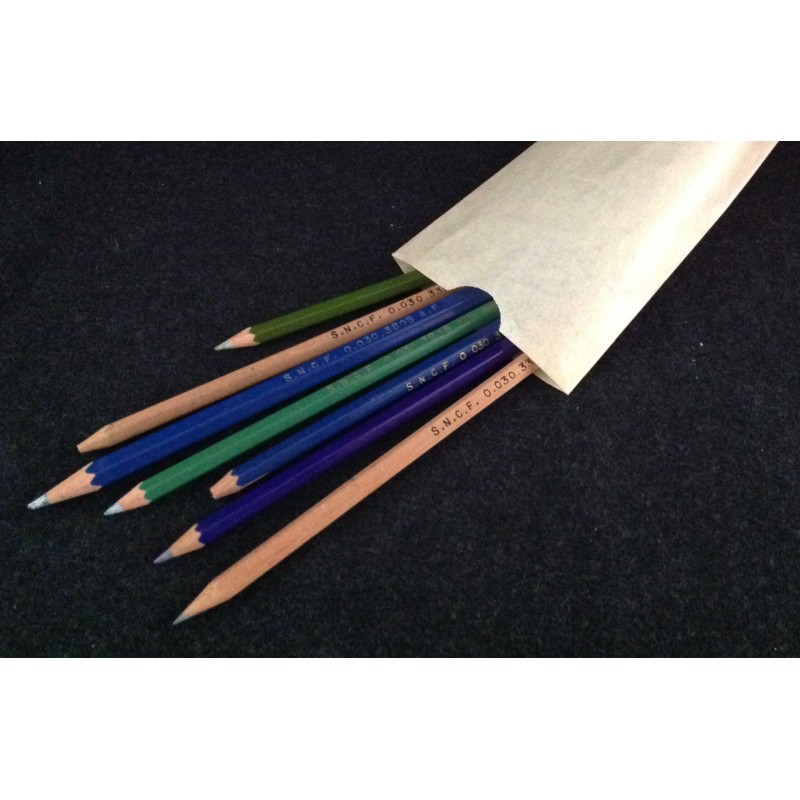 Lot de crayons bois "SNCF"