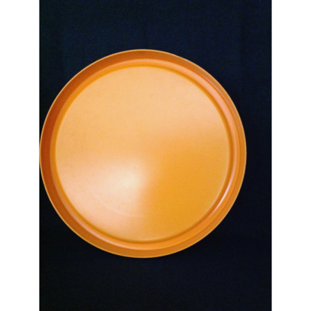 Miroir rond 45cm - plastique orange