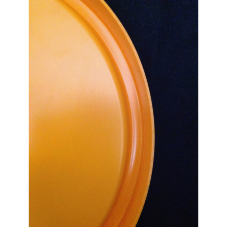 Miroir rond 45cm - plastique orange
