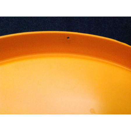 Miroir rond 45cm - plastique orange