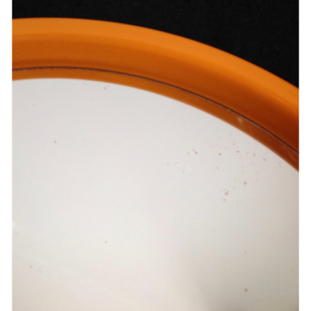 Miroir rond 45cm - plastique orange