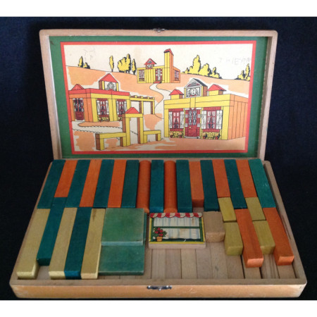 JEU DE CONSTRUCTION - BOIS 1960