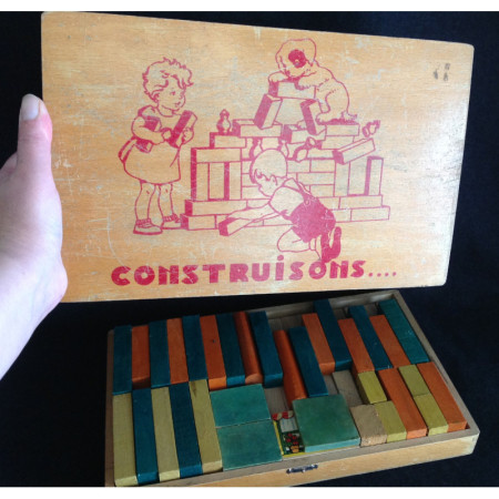 JEU DE CONSTRUCTION - BOIS 1960