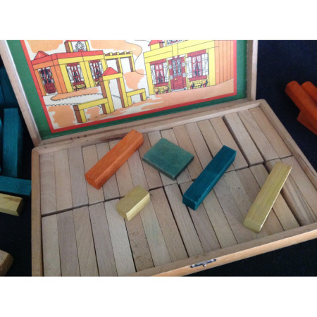 JEU DE CONSTRUCTION - BOIS 1960
