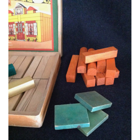 JEU DE CONSTRUCTION - BOIS 1960