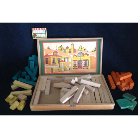 JEU DE CONSTRUCTION - BOIS 1960