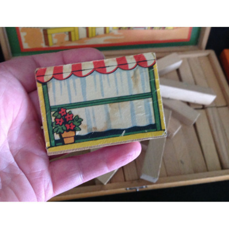 JEU DE CONSTRUCTION - BOIS 1960