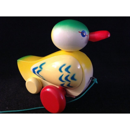 JOUET BOIS À TIRER "CANARD" (+boîte)