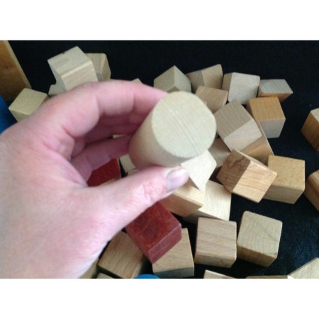 JEUX DE CONSTRUCTION EN BOIS + CHARIOT
