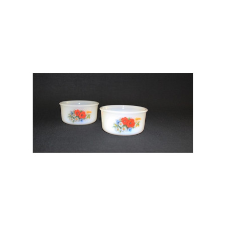 2 RAMEQUINS ARCOPAL "Coquelicot"