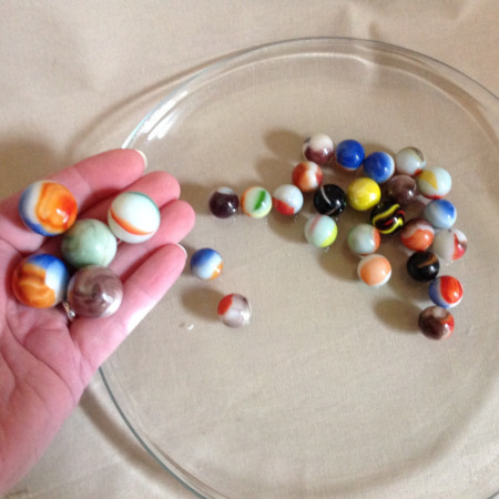 Lot de billes et calots "Porcelaine"