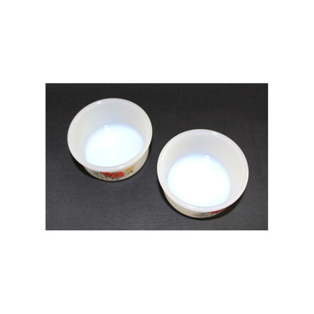 2 RAMEQUINS ARCOPAL "Coquelicot"