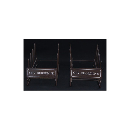 2 PRÉSENTOIRS ASSIETTES "GUY DEGRENNE"