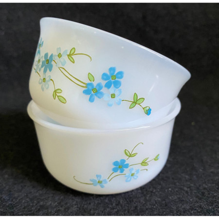 2 RAMEQUINS ARCOPAL "Myosotis"
