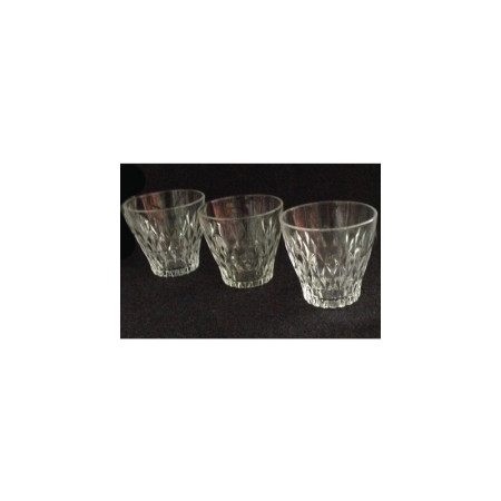 3 VERRES "DIAMANT" VERECO