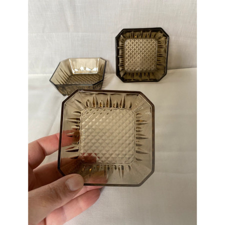 3 vide-poches / ramequins "DIAMANT" Lever